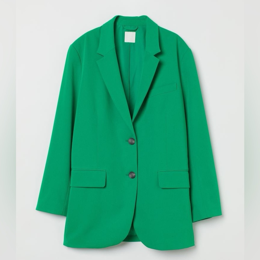 H&M Green Oversized Blazer